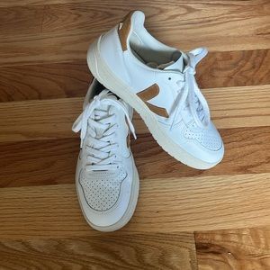 Veja V-10 white-camel leather sneakers RARE